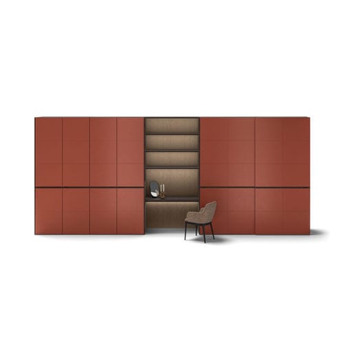Armadio modulare - POLO - Kico srl - contemporaneo / in pelle / con ante battenti