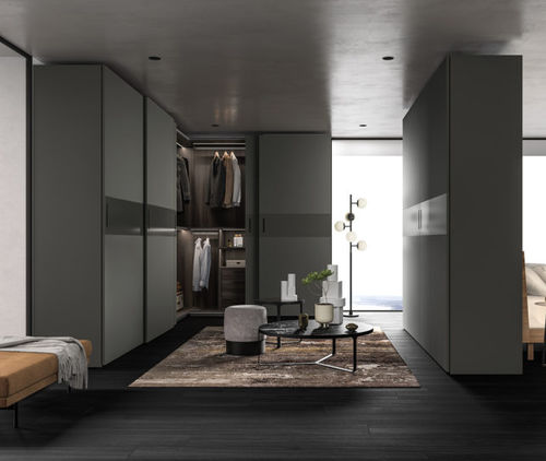 Armadio modulare - POLARIS UP - Kico srl - ad angolo / contemporaneo / in rovere