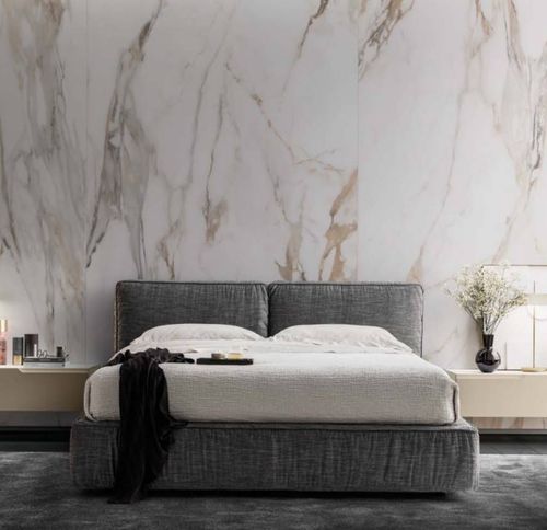 Letto matrimoniale - LOVE - Kico srl - contemporaneo / imbottito / con testiera imbottita