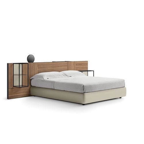 Letto matrimoniale - TECA VISION - Kico srl - contemporaneo / imbottito / con testiera