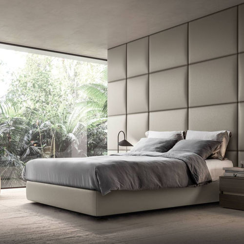 Letto matrimoniale - BUILD ME - Kico srl - contemporaneo / imbottito / con testiera imbottita