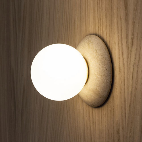 Applique contemporanea - ORBIT  - J. Adams & Co. - da interno / in ottone / in vetro