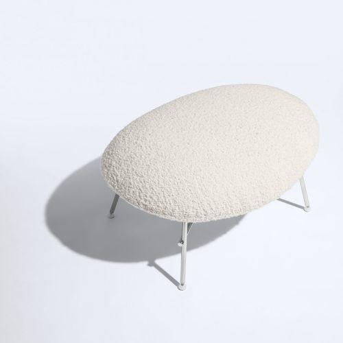 Pouf contemporaneo - CLOCHE - Piaval srl - in tessuto / in faggio / in metallo
