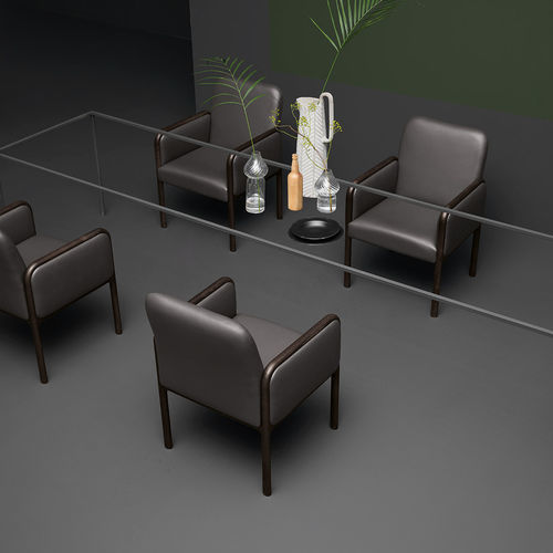 Poltrona contemporanea - CAMEO  - Piaval srl - in tessuto / in pelle / in frassino