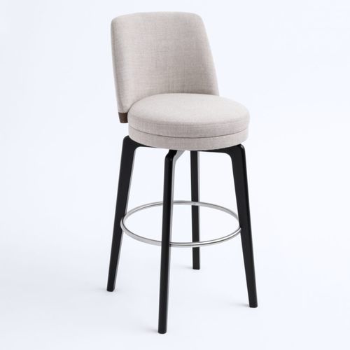 Sedia alta contemporanea - MACARON  - Piaval srl - da interno / in tessuto / con supporto in metallo