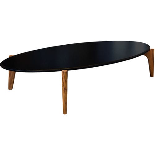 Tavolino basso contemporaneo - patmos - IBTW In Between Outodoor Importaçãoe Exportação ltd - in marmo / con supporto in teak / ovale