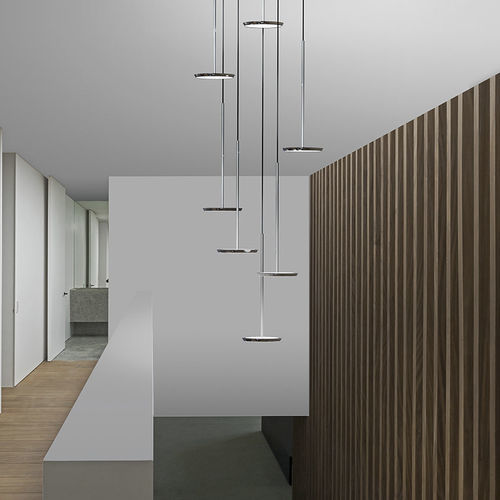 Lampada a sospensione - SKY SOLO - Pablo Designs - in alluminio / in alluminio lucido / contemporanea