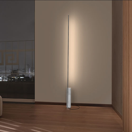 Lampada da terra - T.O - Pablo Designs - in alluminio / in PMMA / in marmo