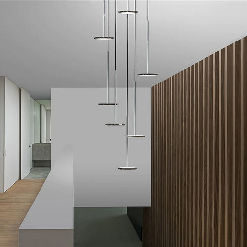 Lampadario contemporaneo - SKY SOLO - Pablo Designs - in alluminio / da 5 lampadine / con 3 punti luce