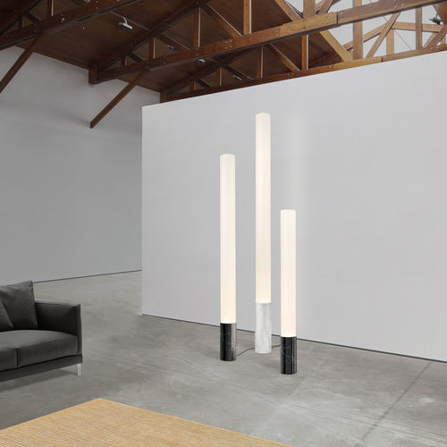 Colonna luminosa contemporanea - ELISE - Pablo Designs - in alluminio / in acrilico / in marmo