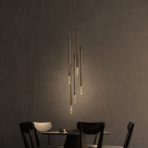 Lampada a sospensione - STILLO - Opoggio Srl - in ottone / in cristallo / contemporanea