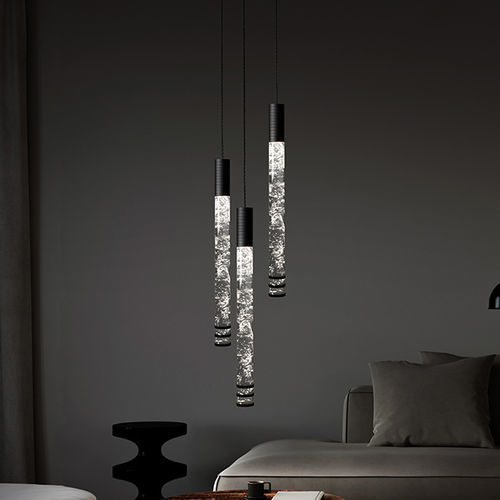 Lampada a sospensione - UBO CRYSTAL - Opoggio Srl - in ottone / in cristallo / contemporanea