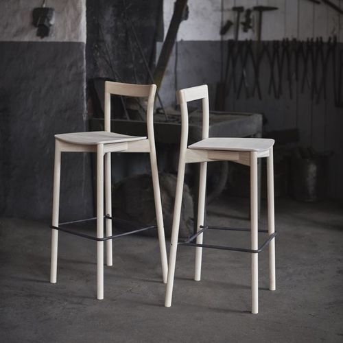 Sedia alta contemporanea - NORDIC  - Gemla Fabrikers AB - da interno / in pelle / in frassino