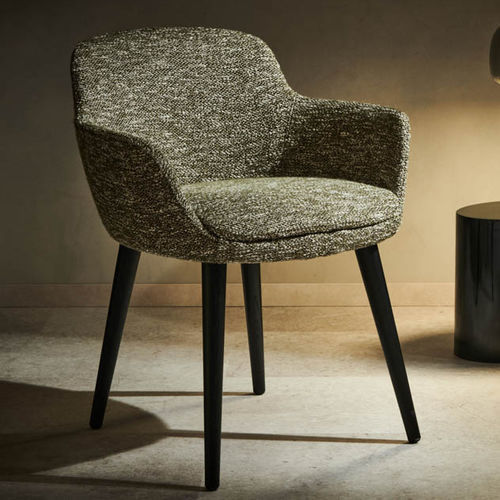 Sedia da pranzo contemporanea - Harley - Evolution 21 - Karine Bonjean bv - da interno / in tessuto / con supporto in legno