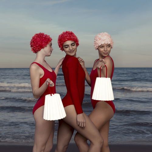 Lampada portatile - PLISY - Diabla - in polietilene / in corda / contemporanea