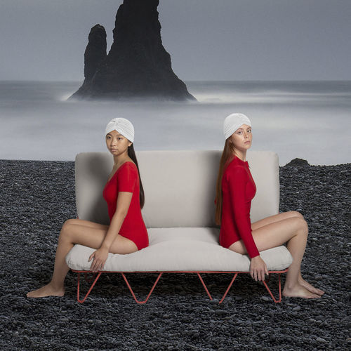 Divano contemporaneo - VALENTINA UP - Diabla - da esterno / in tessuto / con rivestimento rimovibile