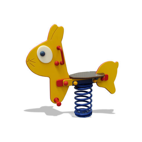 Gioco a molla in HDPE - THE RABBIT - mobipark - in HPL / animale / monoposto