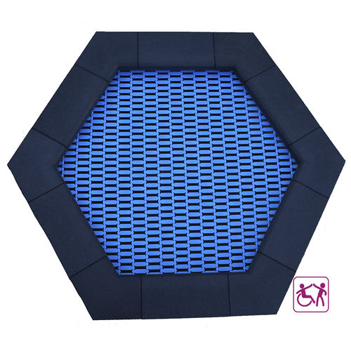 Trampolino per parco giochi - M, HEXAGONAL    - mobipark - esagonale / da esterno