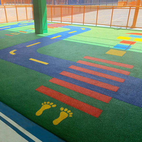 Pavimento a quadrotte - IN-SITU SAFETY - mobipark - in gomma riciclata / per esterni / per parco giochi