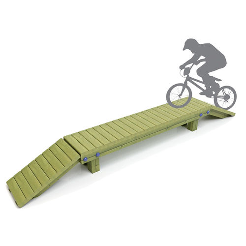 Minirampa per bikeparks - RAMPA - mobipark - lineare / in legno