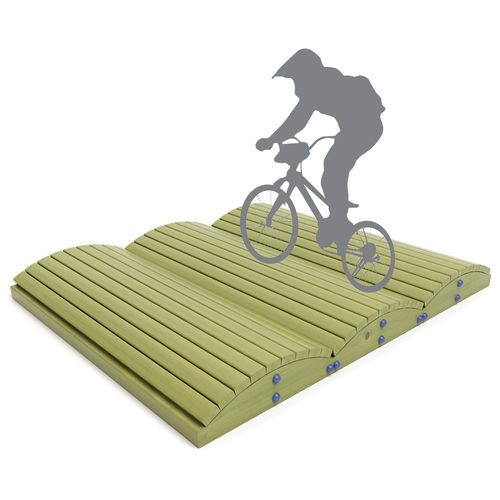 Minirampa per bikeparks - JOC-55D - mobipark - tipo wave / in legno