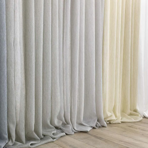 Tendina voile a tinta unita - CARPET  - Ciesse Tendaggi srl - in lino / in poliestere / lavabile