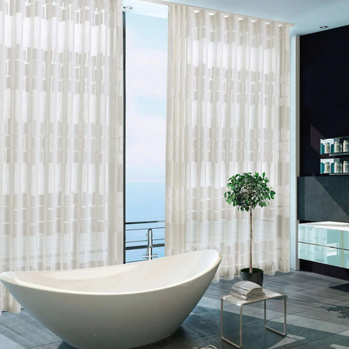 Tendina voile con motivi geometrici - PRETTY  - Ciesse Tendaggi srl - in viscosa / in poliestere / poliestere FR
