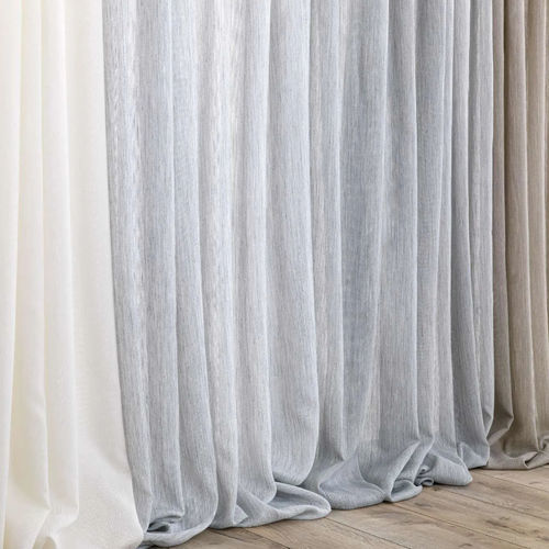 Tendina voile a tinta unita - IOLE - Ciesse Tendaggi srl - in lana / in lino / in viscosa