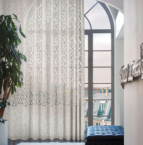 Tendina voile a fiori - ENIGMA - Ciesse Tendaggi srl - in viscosa / in poliestere / lavabile