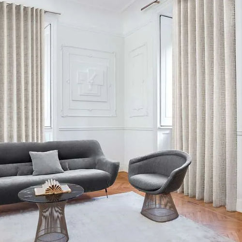 Tendina voile con motivi geometrici - LINOSE - Ciesse Tendaggi srl - in lino / in poliestere / lavabile