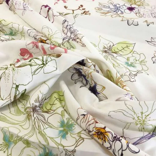 Tessuto per tende - FLOWERS  - Ciesse Tendaggi srl - a fiori / in poliestere / in cotone
