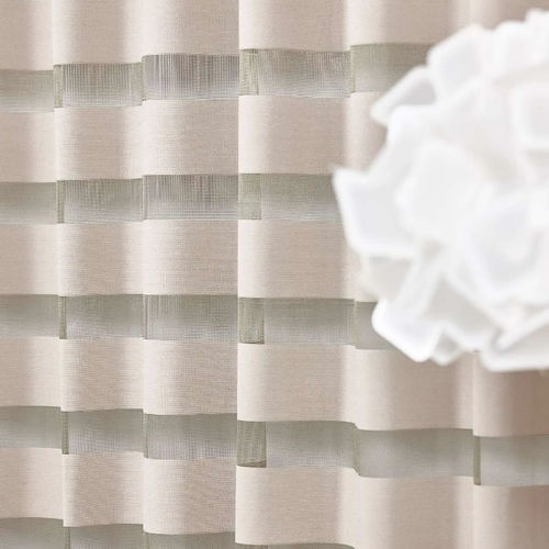 Tendina voile a righe - ORIZZONTI  - Ciesse Tendaggi srl - in poliestere / lavabile / per uso residenziale