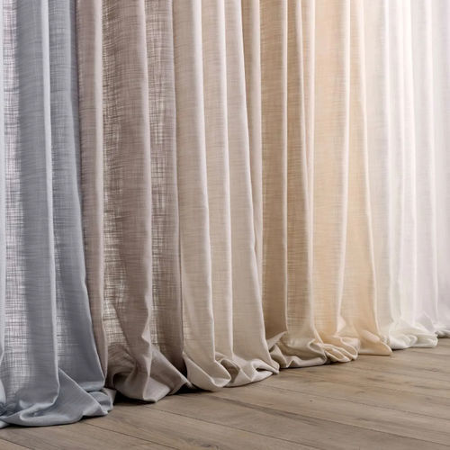 Tendina voile a tinta unita - GIZA - Ciesse Tendaggi srl - poliestere FR / lavabile / resistente al fuoco