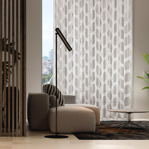 Tessuto per tende - ADELE  - Ciesse Tendaggi srl - con motivi geometrici / poliestere FR / in viscosa