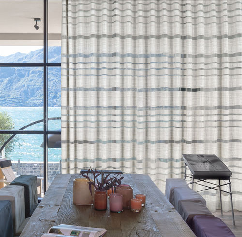 Tessuto per tende - DISTANCE - Ciesse Tendaggi srl - a righe / in poliestere / in viscosa