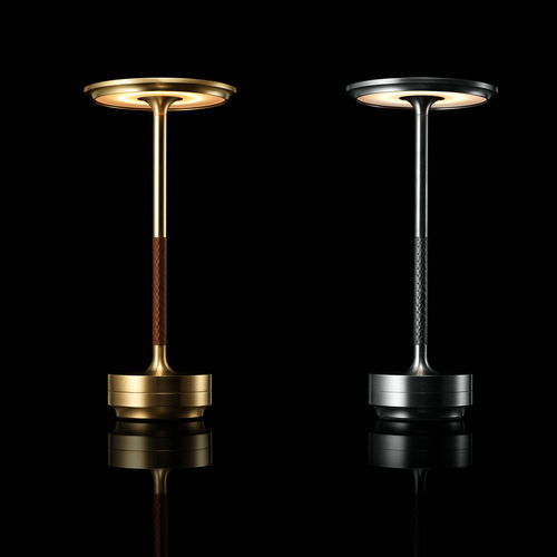 Lampada portatile - TURN CRAFT - Ambientec Corporation - in ottone / in acciaio / in pelle