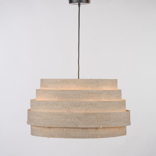 Lampada a sospensione - AURA - Aclara Lighting - in metallo / in tessuto / in legno