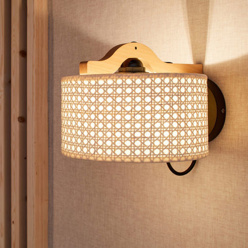 Applique contemporanea - SERENA  - Aclara Lighting - da interno / in tessuto / in legno