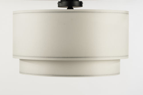 Plafoniera contemporanea - TIMBAL TOM - Aclara Lighting - rotonda / in metallo / in tessuto