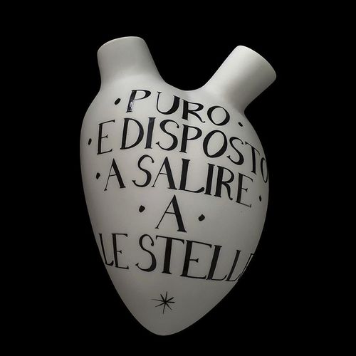 Vaso contemporaneo - DANTE 700° PURGATORIO - ELICA STUDIO - in porcellana / fatto a mano / a muro