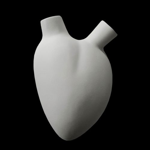 Vaso contemporaneo - H-O  - ELICA STUDIO - in porcellana / fatto a mano / Made in Italy