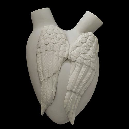 Vaso contemporaneo - 7°CIELO - ELICA STUDIO - in porcellana / fatto a mano / Made in Italy