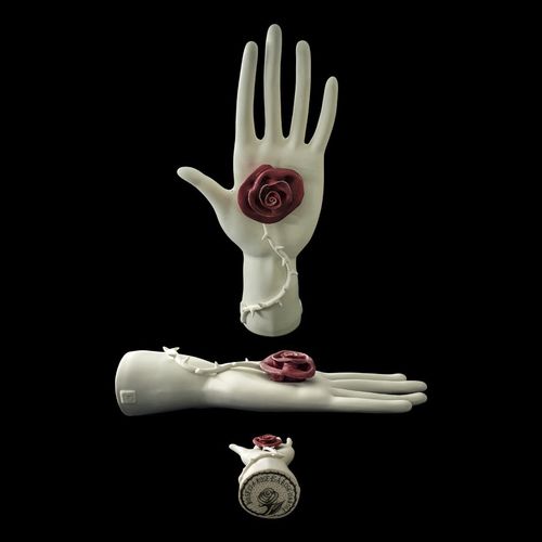 Scultura in porcellana - ROSE - ELICA STUDIO - fatta a mano / da appoggio / contract