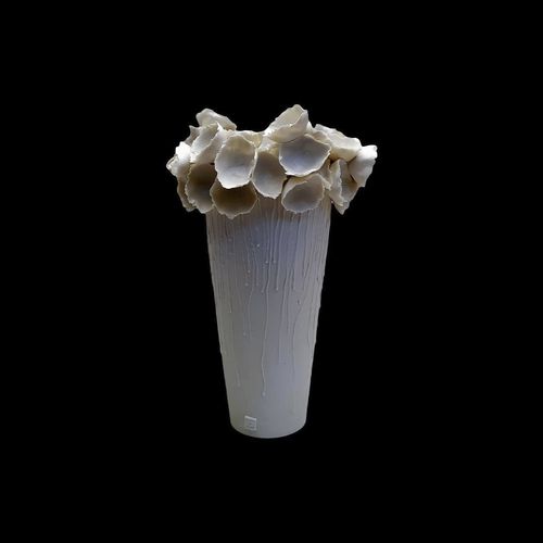 Vaso contemporaneo - WCB23 - ELICA STUDIO - in porcellana / fatto a mano / Made in Italy