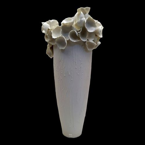 Vaso contemporaneo - WCA23 - ELICA STUDIO - in porcellana / fatto a mano / Made in Italy