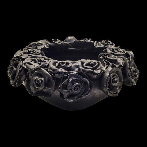Vaso contemporaneo - ROSIS - ELICA STUDIO - in porcellana / fatto a mano / Made in Italy