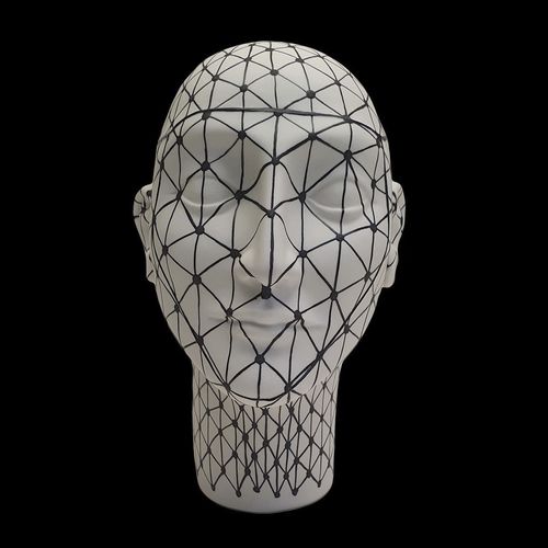 Vaso contemporaneo - TS 22 RET - ELICA STUDIO - in porcellana / fatto a mano / Made in Italy