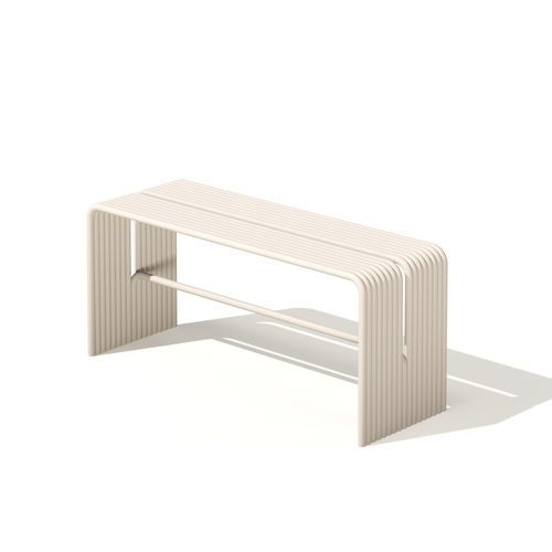 Panca da giardino contemporanea - Tube - Joyf - in alluminio / senza schienale / senza braccioli