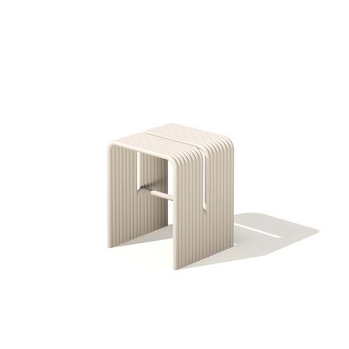 Sgabello contemporaneo - Tube - Joyf - in alluminio / con supporto in alluminio / doppio