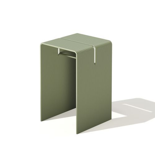 Tavolo alto contemporaneo - Tube - Joyf - in alluminio / con supporto in alluminio / rettangolare